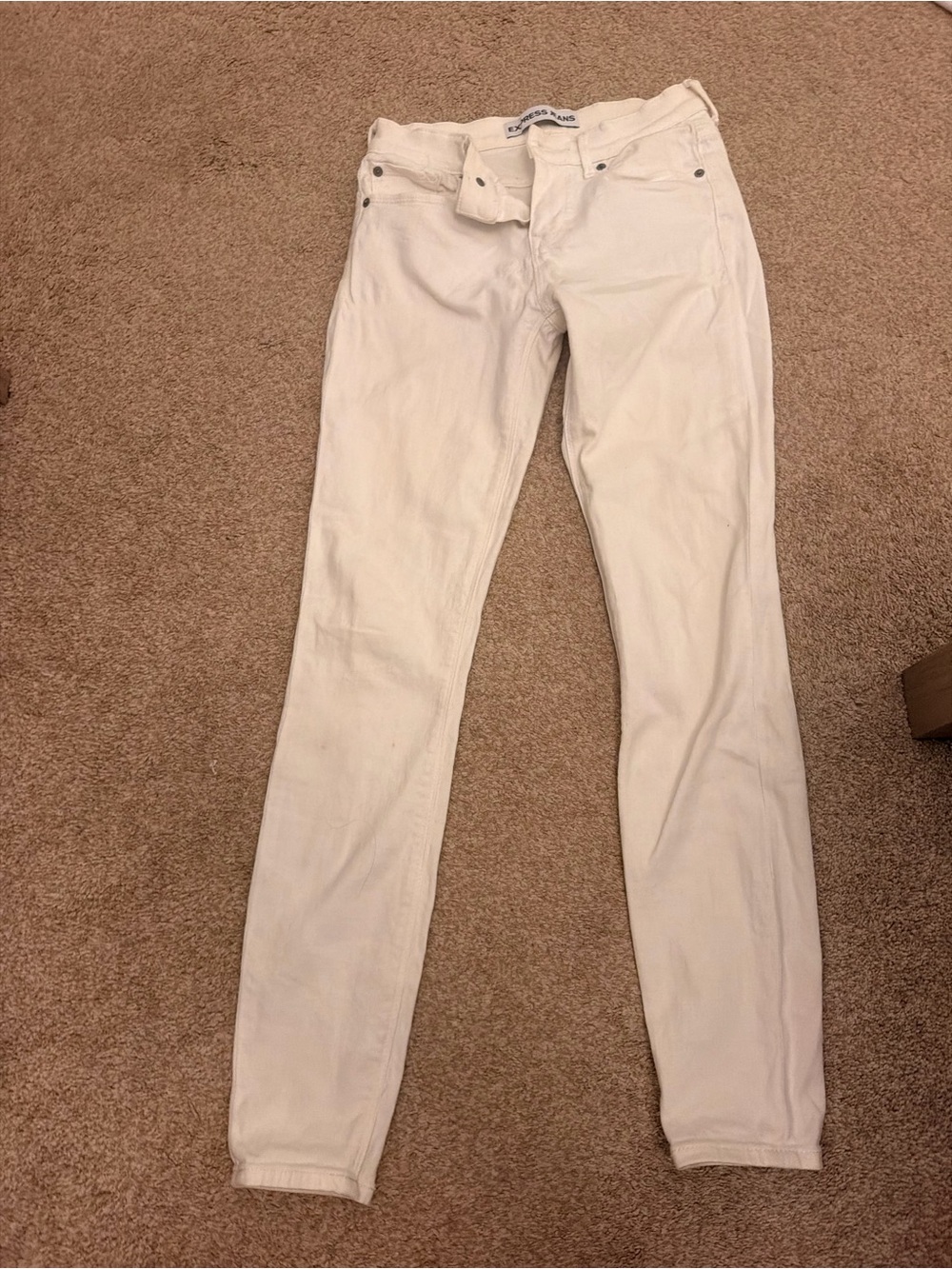 Express Women's White Skinny Jeans